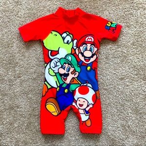 Mario & Friends Rash Guard Swimsuit